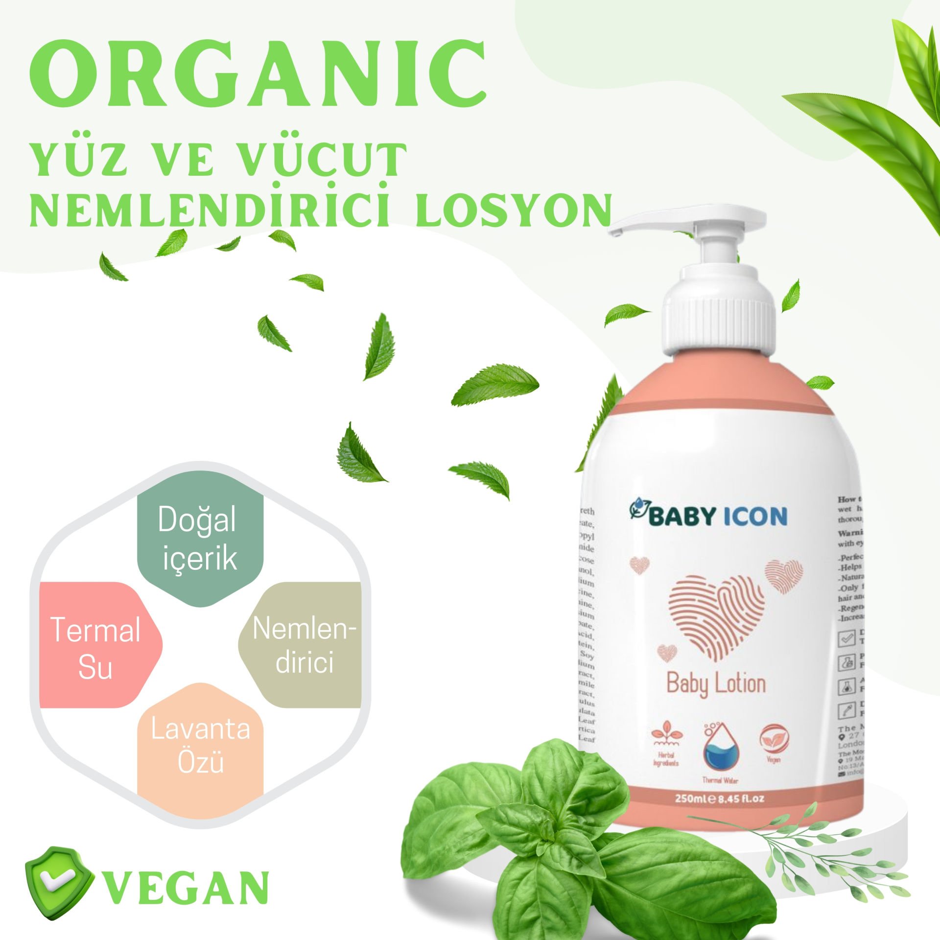 Baby Icon Yüz ve Vücut Nemlendirici Losyon