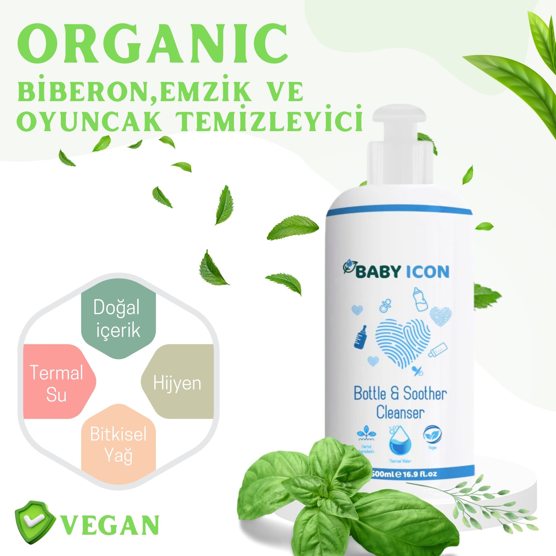 Baby Icon Biberon,Emzik,Oyuncak Temizleyici