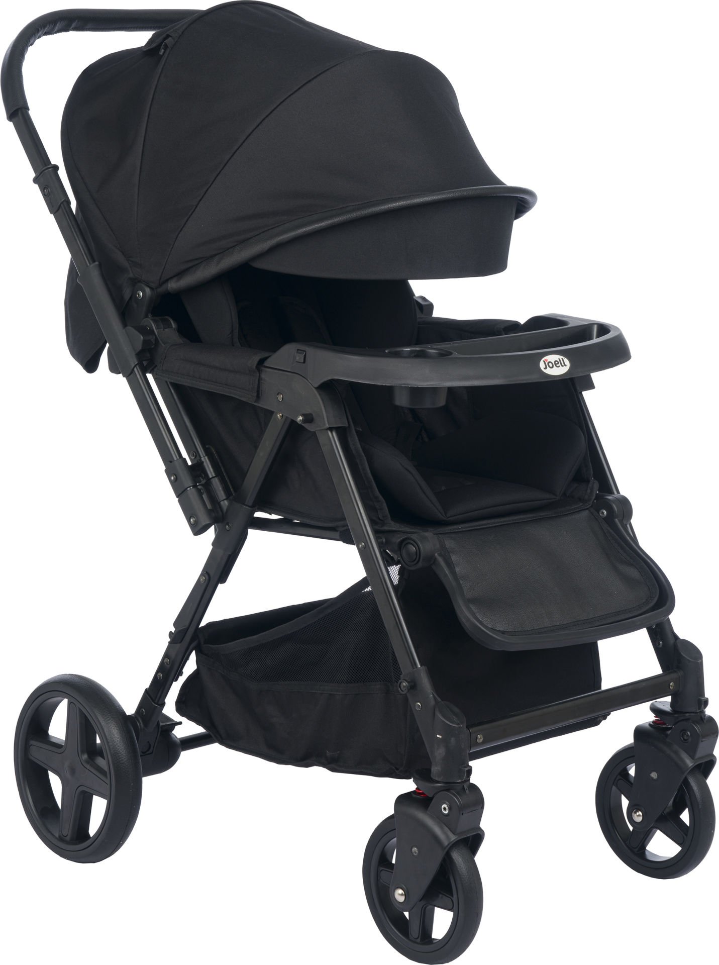 Joell Trendy Çift Yönlü Bebek Arabası - Full Black