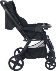Joell Trendy Çift Yönlü Bebek Arabası - Full Black