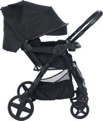 Joell Trendy Çift Yönlü Bebek Arabası - Full Black
