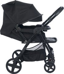 Joell Trendy Çift Yönlü Bebek Arabası - Full Black