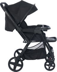 Joell Trendy Çift Yönlü Bebek Arabası - Full Black