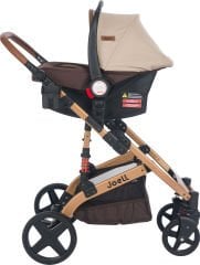 Joell Truva Travel Sistem Bebek Arabası ve Puset / Gold Kahve