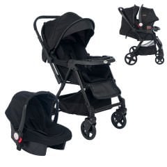 Joell Trendy Travel Sistem Bebek Arabası ve Puset / Full Black