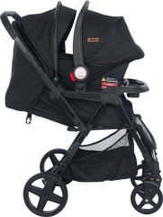Joell Trendy Travel Sistem Bebek Arabası ve Puset / Full Black