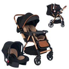 Joell Trendy Travel Sistem Bebek Arabası ve Puset / Gold Siyah