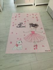Halı - Pembe Kedi-Kız - 120x180cm