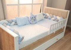 Montessori Örgü Uyku Seti - 7 Parça / Mavi