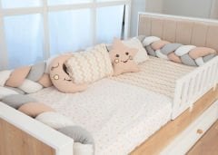 Montessori Örgü Uyku Seti - 7 Parça / Kahve